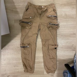 Tan cargo pants size medium